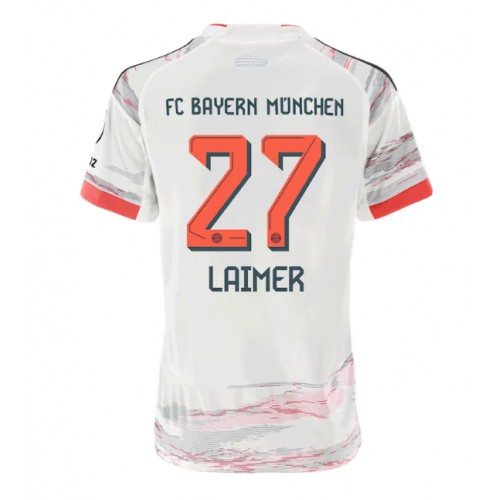 Fotbalové Dres Bayern Munich Konrad Laimer #27 Dámské Venkovní 2025-26 Krátký Rukáv